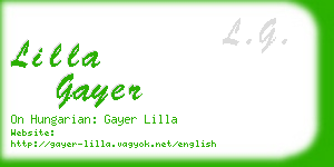 lilla gayer business card